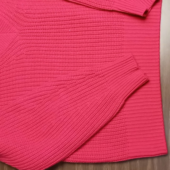 A New Day Magenta Pink Heavy Knit V Neck Sweater XXL - Picture 4 of 4